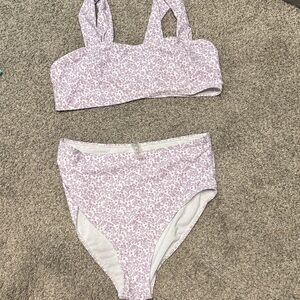 Floral Purple Bikini Set
